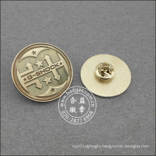 Silver Round Lapel Pin, Organizational Badge (GZHY-LP-016)